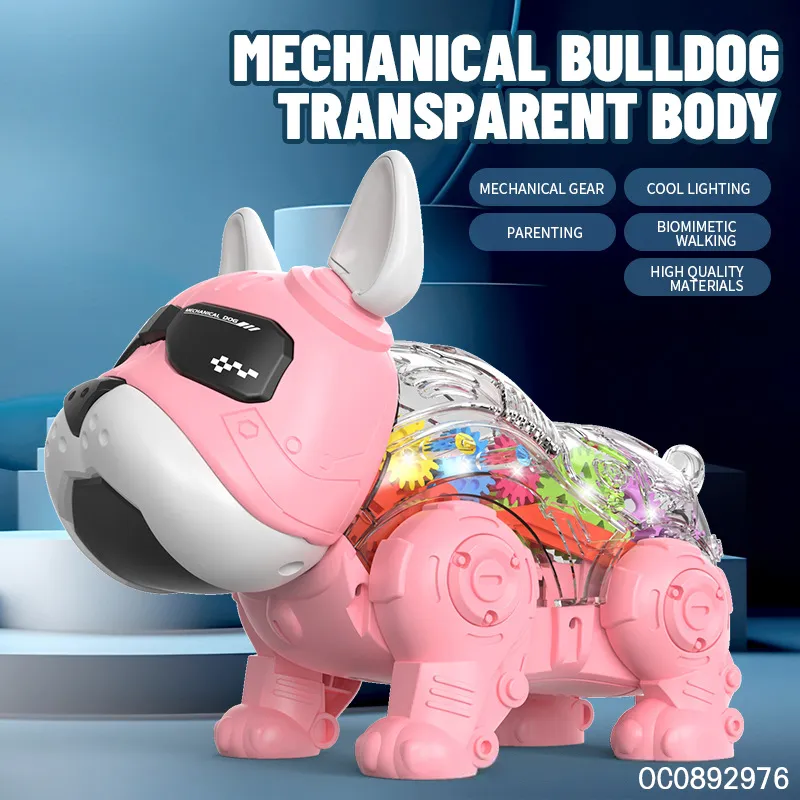 Wholesale Intelligent Electric Walking Remote Control Dog Toys with Lights and Sound