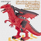 Interactive Realistic Walking Simulation Roaring Children Battery Operate Electric Dinosaur Robot Toy with Light up