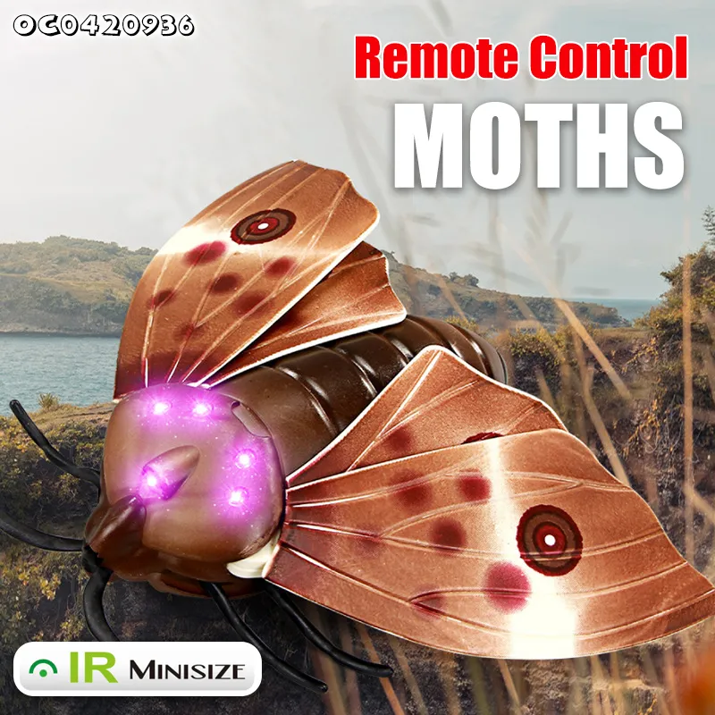 Wholesale Lighted up Interactive Model Mini Remote Control RC Flying Insects Animal Toy