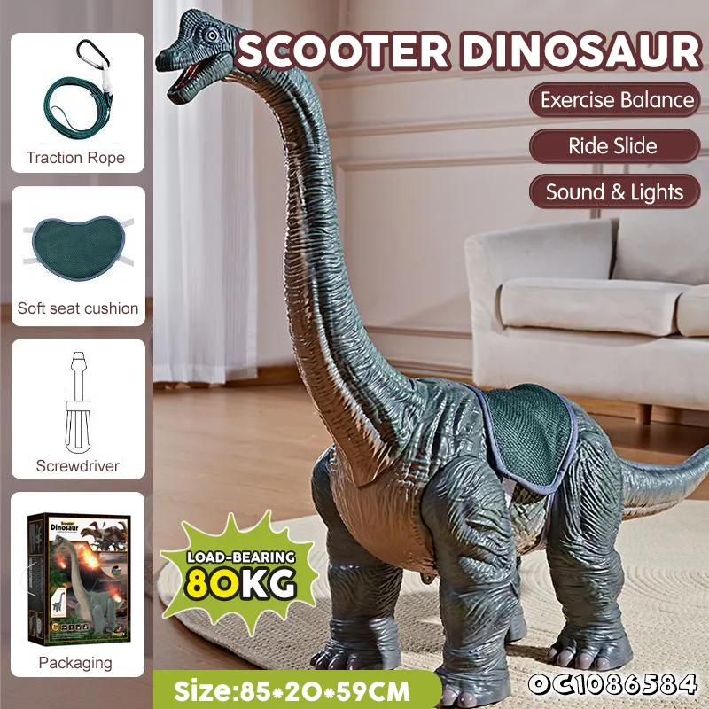 Large Kids Children Customized Realistic Animatronic Electric Ride on Walking Dinosaurs Car Toy with Light and Sound for Sale