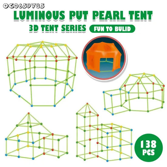 Wholesale Educational Luminous Light Plastic Popular DIY Blocks Model Building Toys