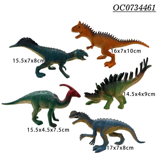 20 PCS Small OEM PVC Simulation Rubber Animals Dinosaur Toys for Sale