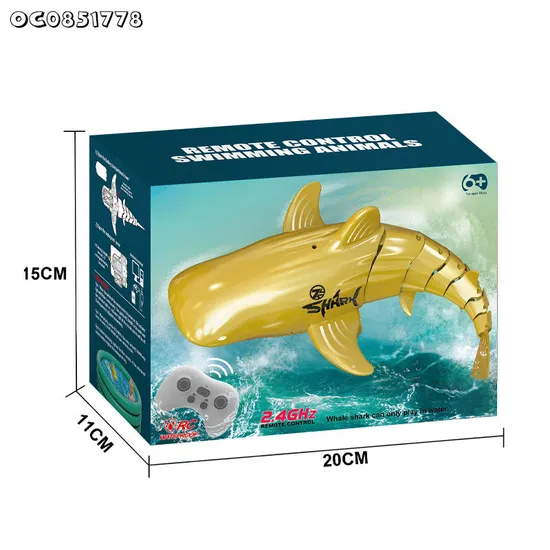 Wholesale Plastic Funny Summer Swimming Pool Remote Control Shark RC Animals Children's Toys