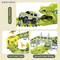 Electric Dinosaur Truck Car Play Set Toy DIY Flexible Race Assembly Puzzle Slide Track Fun Game Toy for Kids Boys with PVC Dinosaur
