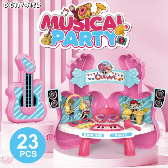Wholesale Montessori Educational Interactive Party Keyboard Stand Music Instrument Pretend Play Sensory Toys
