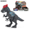 Collectable Simulation Realistic PVC Classic Model Jurassic Light up Walking Dinosaur Electric Toys for Children with Sound
