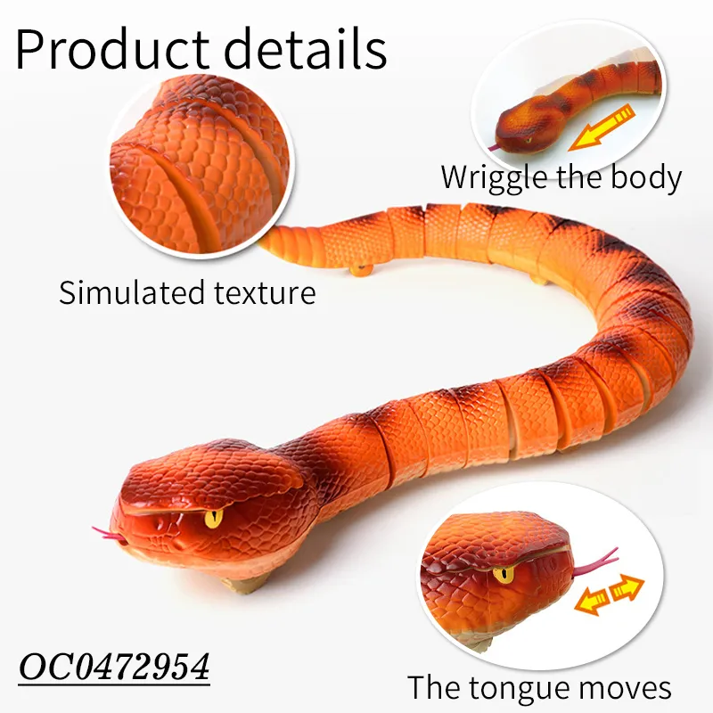 Hot Sale Wholesale RC Animal Remote Control Plastic Snake Kids Toy