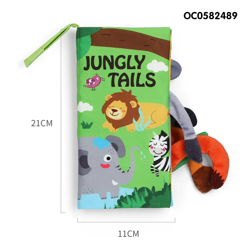 Wholesale Montessori Baby Educational Animal Cloth Book Montessori Popular Toys