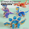 Wholesale Montessori 4PCS Cognitive Educational DIY 3D Dinosaur Wooden Block Toy for Kids