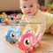 Wholesale Plastic Electric Popular Lighted up Baby Sensory Battery Operated Animal Toys Fish for Baby