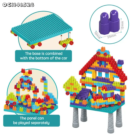 Wholesale Educational Creative Montessori Plastic 800PCS Building Block Toy