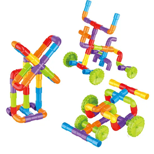 Wholesale Educational Montessori 190PCS Creative Plastic Model Building Blocks Toys