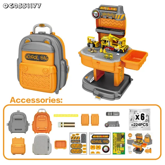 Wholesale 239PCS Trucks Children's Building Block Gift Sets for Kids