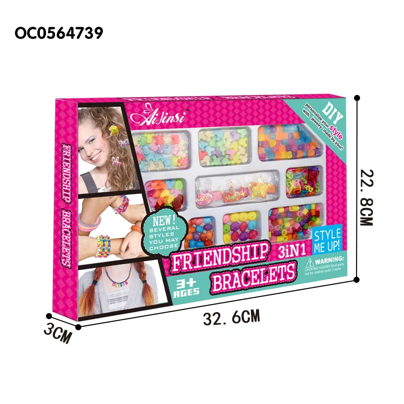 Girlsr Jewelry Making DIY Charm Bracelet Kit for Girls Makeup Princess Toy