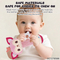Funny Cute Shaking Hand Bells Set Infant Newborn Soft Teether Rattles Educational Comforter Toy Soothing Toy for 0 to 12 Months
