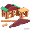 Wholesale Montessori Educational 90PCS 3D Small Wooden Blocks House Toys