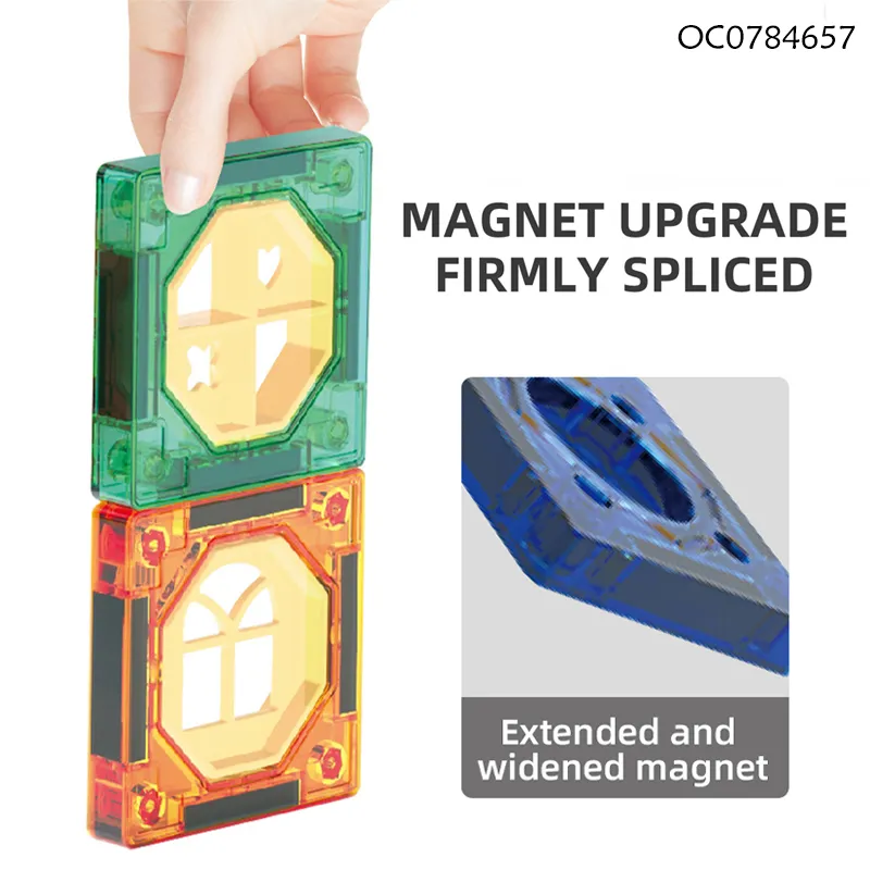 Wholesale Montessori Cheap Creative Magnetic Educational Building Blocks Construction Toy for Kids