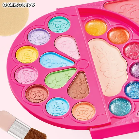 Custom Fashion Beauty Plastic Cosmetic Makeup Products Wholesale Little Girls Make up Toy for Kids