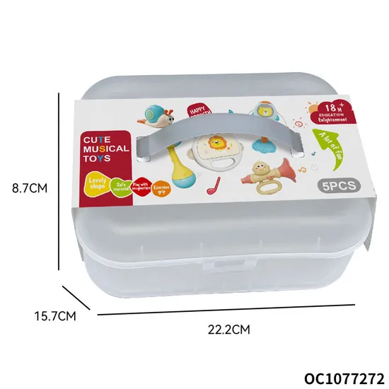 Wholesale Hand Shake Ring Rattle Silicone Baby Toys Teether