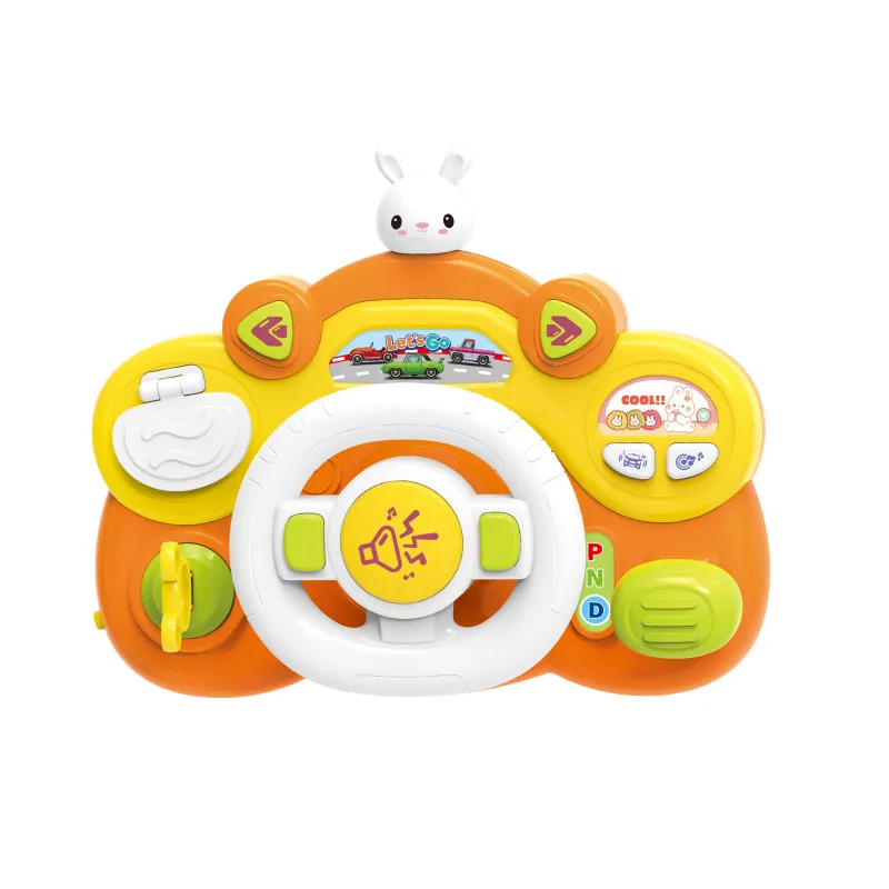 Sensory Games Musical Baby Steering Wheel Baby Rattles Toys for Baby