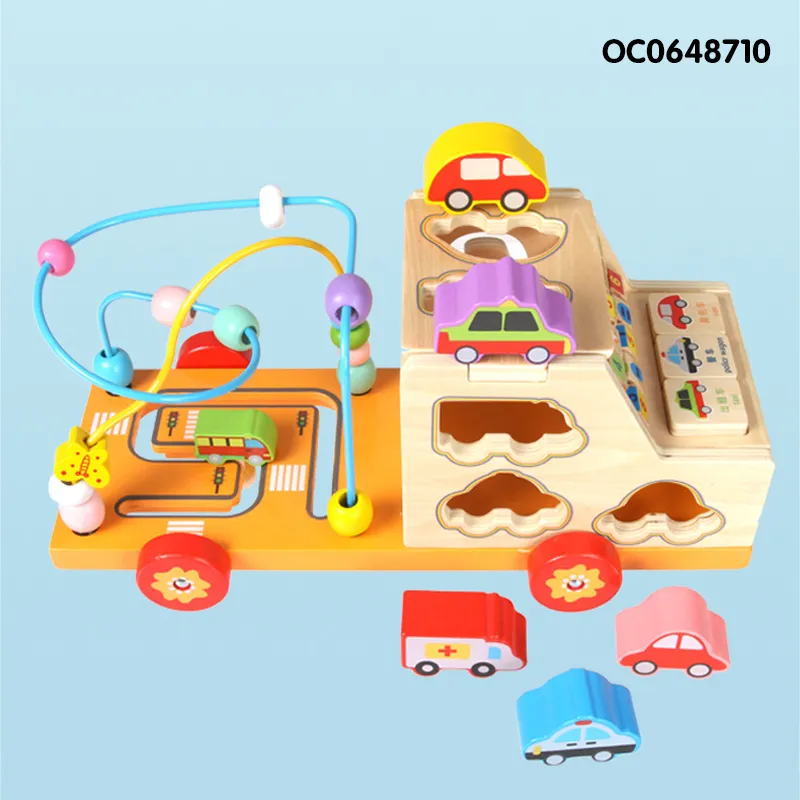 Wholesale Wooden Montessori Education Learning DIY Block Building Toys