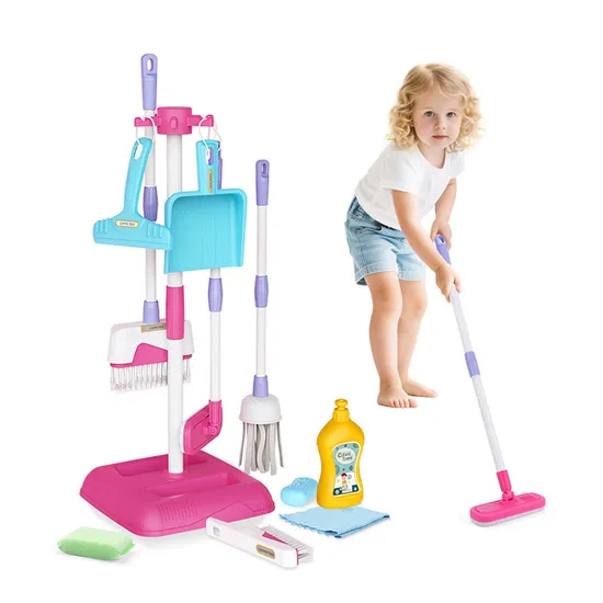 Preschool Educational Items Household Cleaning Materials Products Toy Cleaning Tool Toy for Home Kids Role Play Pretend Play