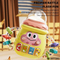 Wholesale 2in1 Baby Sensory Toys Rattle Plastic Electric Baby Teether Silicone Chewing Toy for Baby Toys with Music