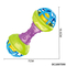 Wholesale Sensory Toy Infant Toddler Chewable Handheld Toys Silicone Rattle Plastic Baby Teether Toy