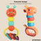 Squishy Mini Rubber Animals Bath Toys Baby Hanging Noise Maker Hand Bell Rattle Toy for Newborn Crib Toys Car Hanging