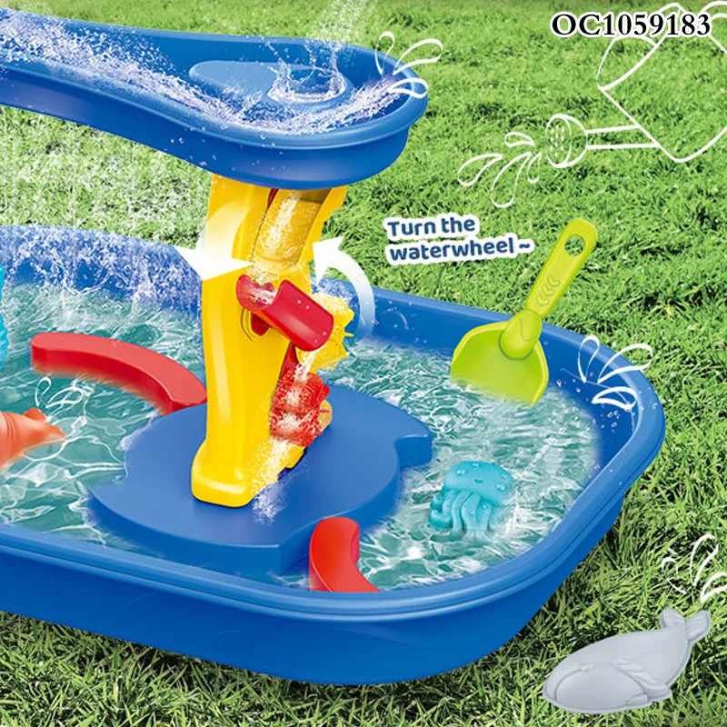 Wholesale Plastic Sea Animals Molds Pool Water Play Center Fun Beach Sand Table Plastic Outdoor Toys