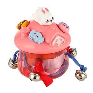 Cognitive Enlightenment Montessori Color Sorting Sensory Small Bell Pull String Baby Rattle Toy From 12 to 18 Months