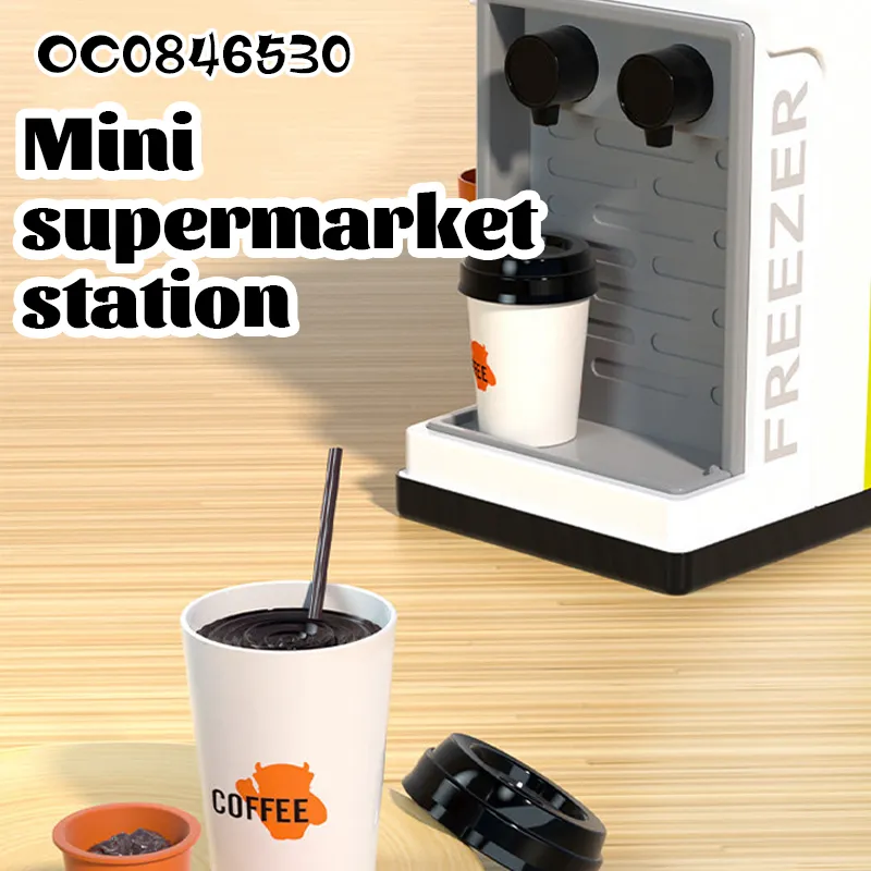 Pretend Simulation Cashier Counter Children Play Grocery Shopping Games Cart Supermarket Big Size Supermarket Toy for Sale