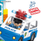 Wholesale Montessori Plastic Children Sensory DIY Police Car Gift Building Block Toy with Light