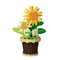 Wholesale Montessori Creative 214PCS Sunflower Educational Plastic Flowers Building Block Toy for Kids