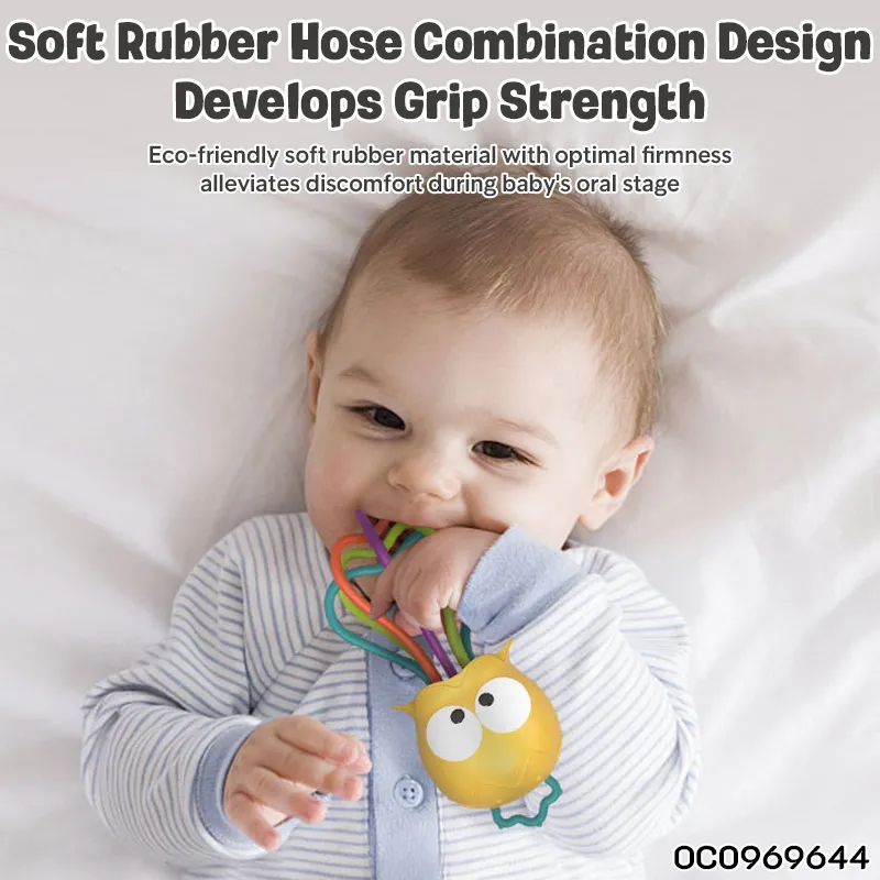 Wholesale Montessori Montessori Lovely Educational Food Grade Silicone Baby Teether Toy