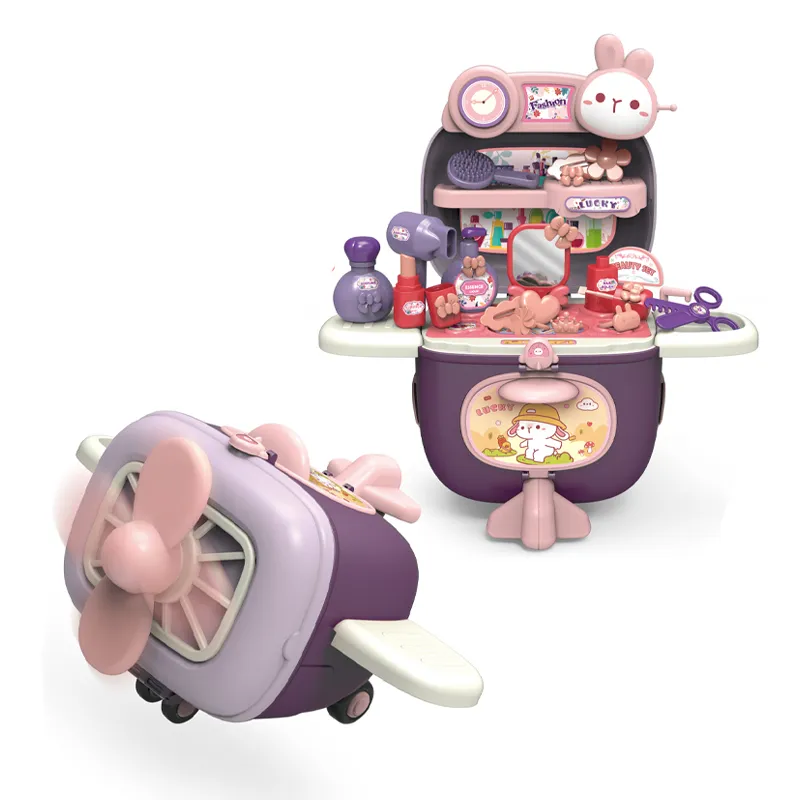 Wholesale Plastic Beauty Girls Makeup Mirror Girls Make up Play Toy Gift Set