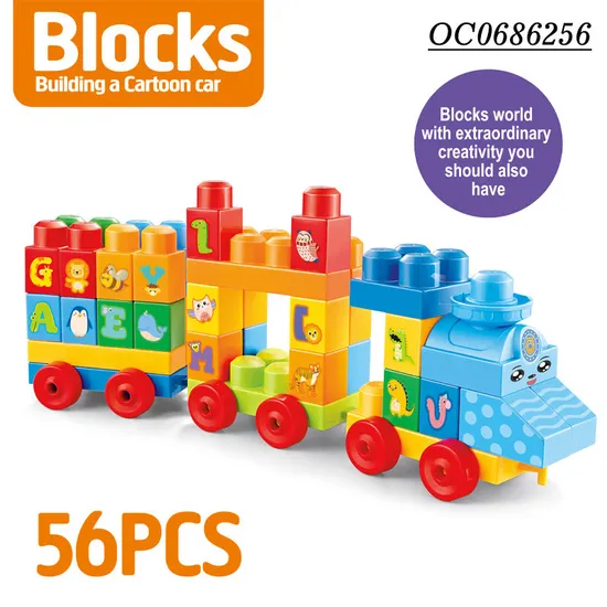 Wholesale Montessori Educational Plastic Building Blocks Popular DIY Toys for Kids
