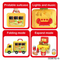 Wholesale Funny Pretend Play Set Fast Food Set Hamburger Children's Educational Plastic Mini Kitchen Toy