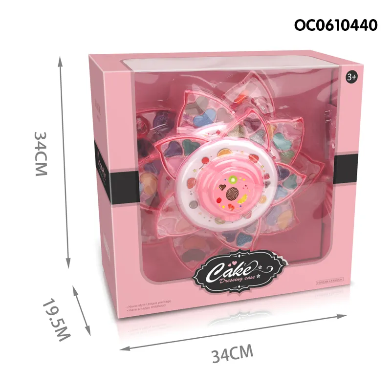 Wholesale Gift Play and Beauty Cosmetic Fashion Dresses Make up Makeup Sets Box Toy for Kids Girls