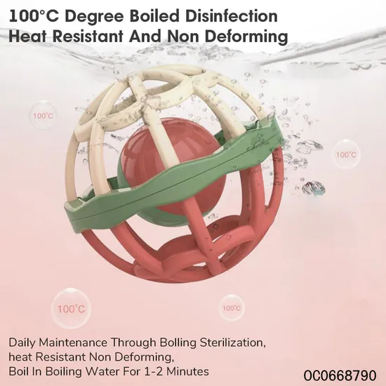 Wholesale Educational New Sensory Rattle Toy Soft Teether Set Activity Ball Plastic Baby Toy