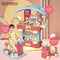 Wholesale 3in1 Rocking Horse Spray Plastic Children House Kitchen Cooking Food Toy Gift Set