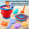 Wholesale Plastic Beach Outside Kids Beach Bucket and Spade Silicone Summer Play Sand Toy
