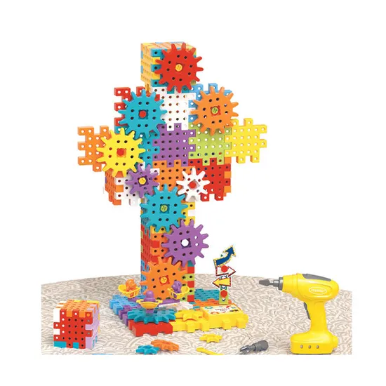 Wholesale Montessori DIY Educational Popular DIY Building Block Plastic Toy