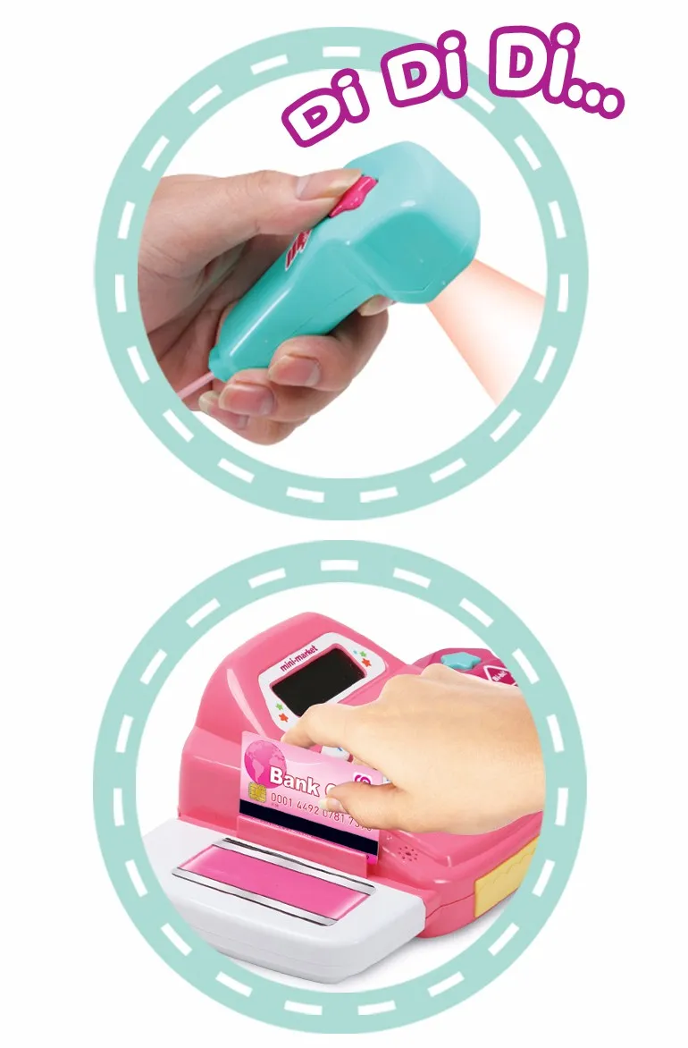 Kids Pretend Play Supermarket Toys Shop with Cash Register Toy