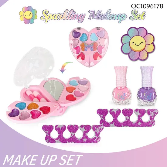 Wholesale Fashion Make up Girls Beauty Makeup Design Nail Polish Art Kit Toy Gift Sets for Kids Girls