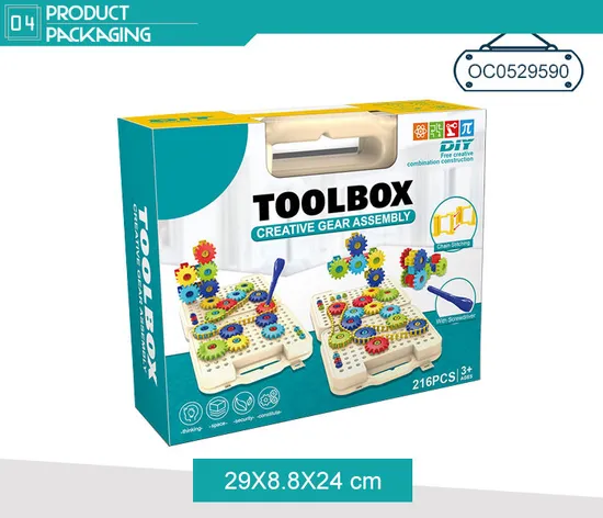 Wholesale Educational Montessori Creative Plastic DIY Building Blocks Toy for Kids