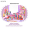 Gift Beauty Play Set Small Makeup Mirror Dressing Table Set Fashion Cosmetic Toy for Kids