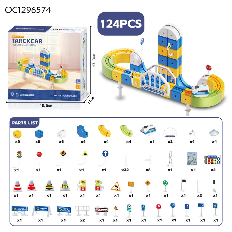 Wholesale 2026 New Design Magnetic Train Set DIY Montessori Magnetic Educational Track Block Car Toy for Kid