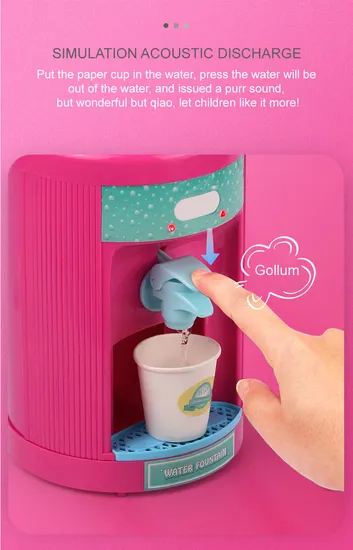 Wholesale Funny Mini Children's Plastic Kitchen Tool Appliance Drink Water Dispenser Small Toys for Kids Pretend Play