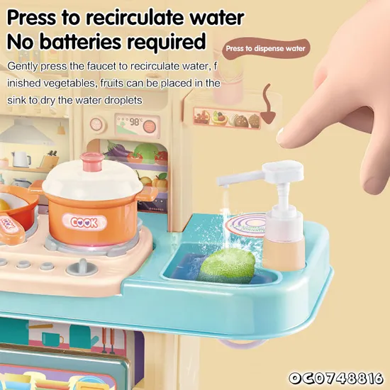 Wholesale Large Plastic Modern Kitchen Children Toys Plastic Children House Role Play Gift Set